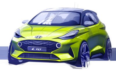 Hyundai toont eerste schets van geheel nieuwe i10